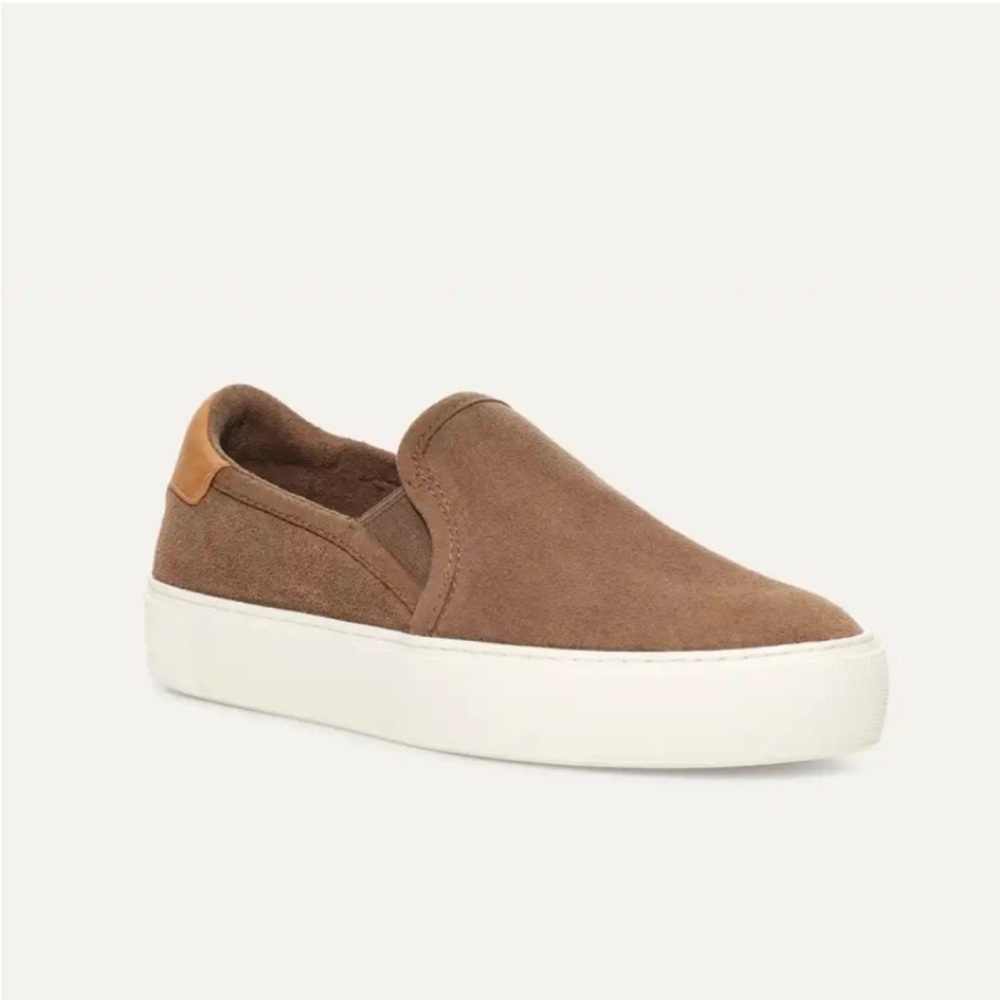 UGG Women’s Tan Suede Slip-On Loafers